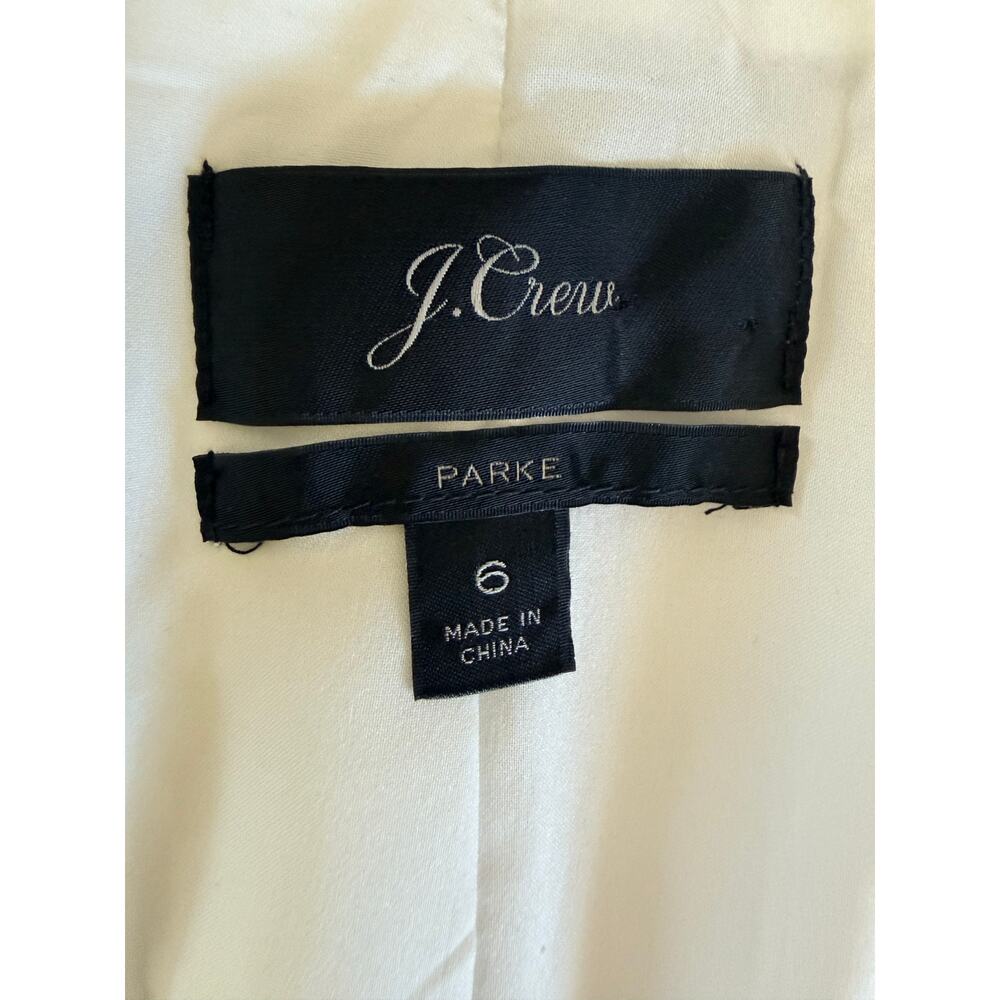 JCREW Parke blazer in stretch linen blend-Ivory Size 6 - Picture 5 of 12